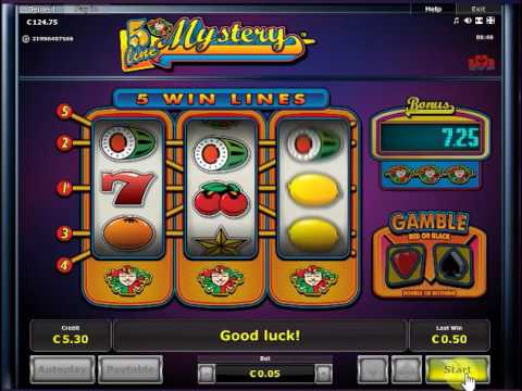 5 Line Mystery slot min bet x10