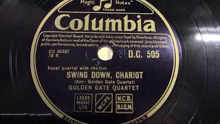 Golden Gate quartet: Swing down,Chariot.  (1946).