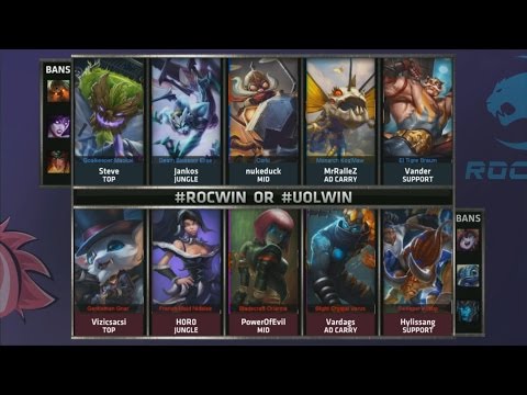 UOL vs ROC Game 5 Highlights - UNICORNS OF LOVE vs ROCCAT - QUARTERFINALS EU LCS SUMMER 2015