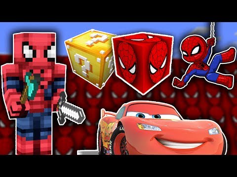 ÖRÜMCEK ADAM VS MINECRAFT - Örümcek Adam Şans Blokları
