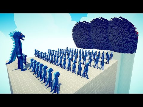 T-REX vs INDOMINUS REX vs GODZILLA vs EVERY GOD - Totally Accurate Battle Simulator TABS
