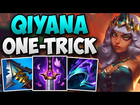 CHALLENGER QIYANA ONE-TRICK INSANE SOLO CARRY GAMEPLAY | CHALLENGER QIYANA MID GAMEPLAY | 14.12 S14