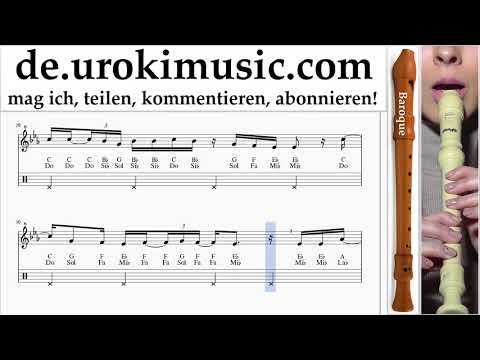 Blockflötenunterricht B. Martin Garrix feat Khalid - Ocean Noten Lernen um-i995