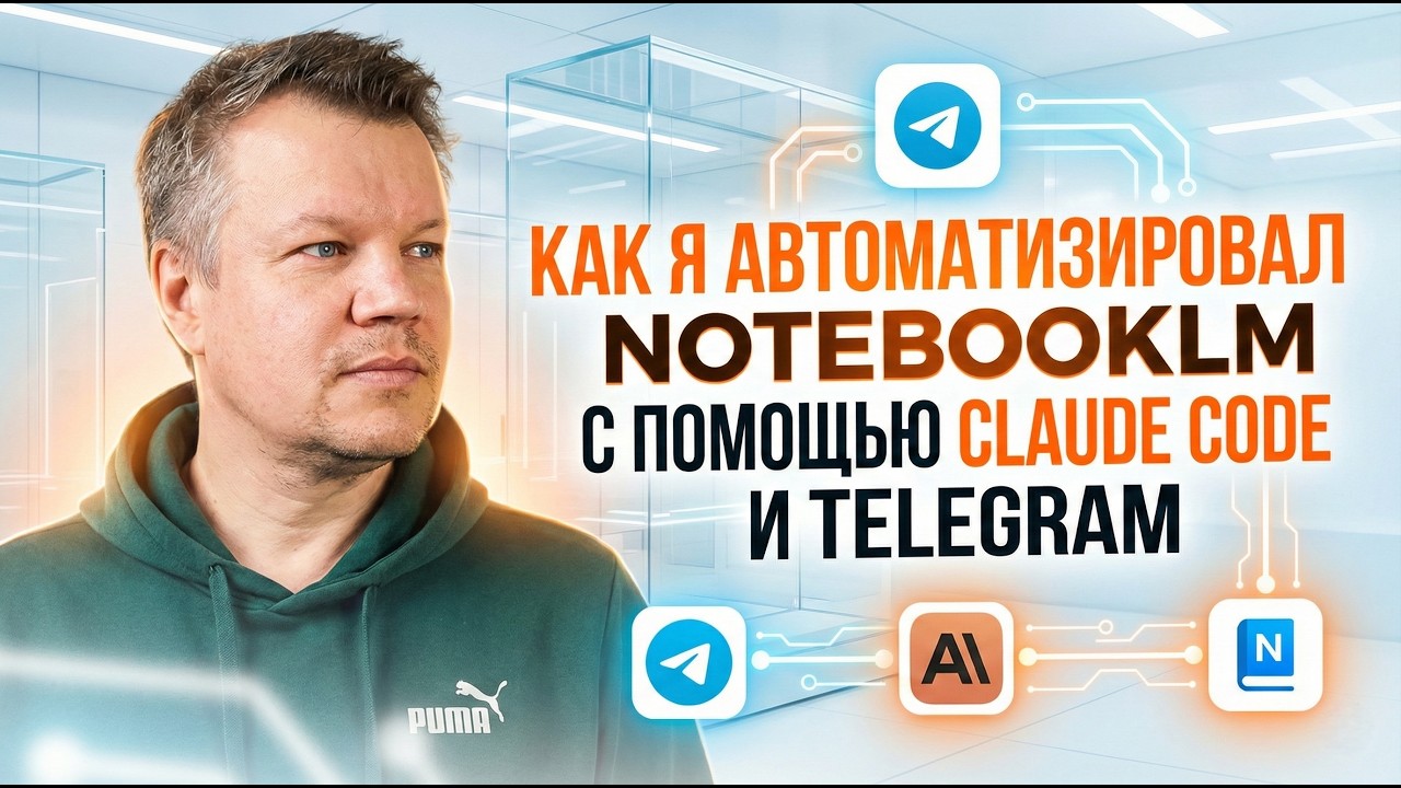 Как я автоматизировал NotebookLM с помощью Claude Code и Telegram