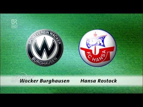 Wacker Burghausen gegen Hansa Rostock - 35. Spieltag 13/14 - Blickpunkt Sport