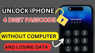 How To Unlock iPhone 4 Digit Passcode Without Computer And Without Losing Data ( New method) any iOS