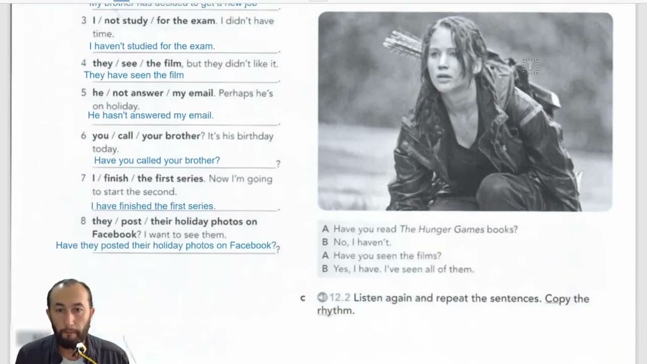 English File, Elementary, Workbook, Full Unit 12 explanation, 4th edition