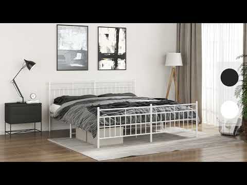 Bettgestell 3032643-2 Schwarz - 198 x 207 cm