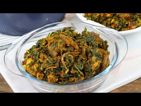 HOW TO MAKE  DELICIOUS NIGERIAN VEGETABLE SOUP.