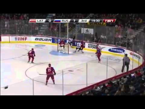Russia 14 : 0 Latvija WJC 2012 (Game 3) Highlights [RE-UPLOAD]
