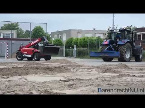 [JF] [HD] Aanleg Beach Handbalvelden bij Savosa, Barendrecht (24-06-2016)