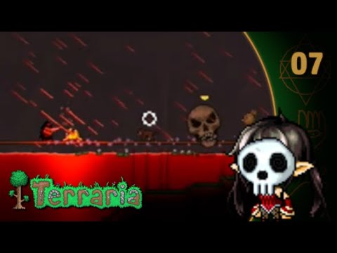 ScarlettQrow turns into a skull in Minecraft | Terraria (Expert Mode) [Part 7]