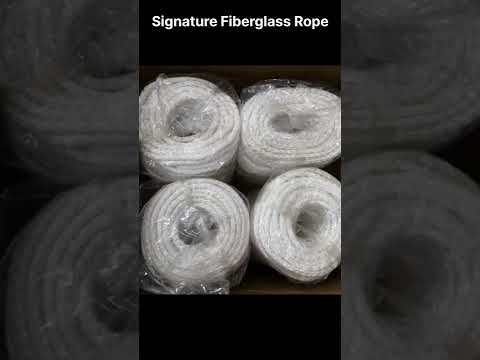 Round signature fire insulation fiber rope, 100 m