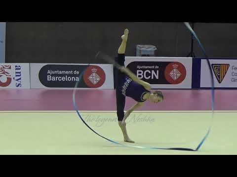 Marina DURUNDA (AZE) ribbon - 2017 Trofeu de Barcelona trainings