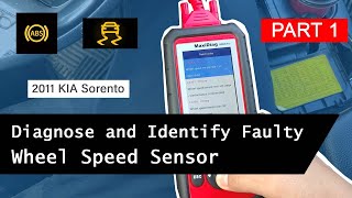 Diagnose and Identify Faulty Wheel Speed Sensor: 2011 KIA Sorento | PART 1