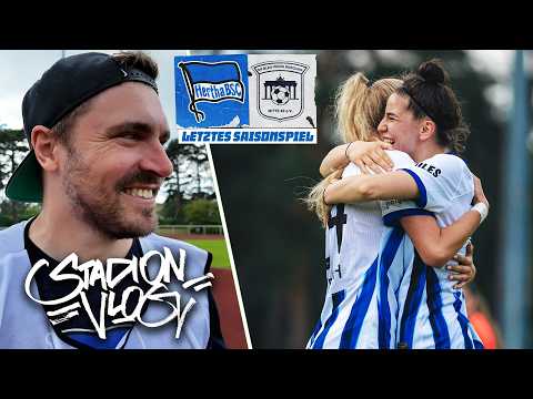 LETZTES Saisonspiel endet TORREICH 😍💙🤍 | Hertha BSC Frauen vs. Berolina Mitte - XXL STADION VLOG 🏟⚽