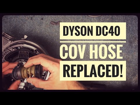 Dyson DC40 change over hose replacement—repairman shows how