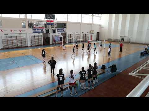 LIGA OSSDŽ za mlađe kadetkinje 2007+ I set utakmica OK TROGIR - OK SPLIT 10.04.2022