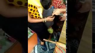 abusing by small child funny video