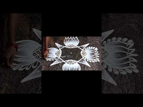 Easy Traditional rangoli designs #shorts#rangoli#kolam#muggulu#easy#traditional#eshwarirangoli