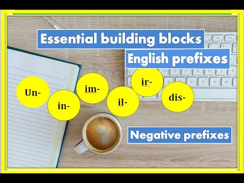 English Grammar- Negative Prefixes