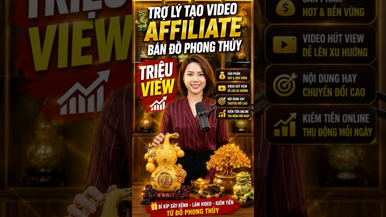 TRỢ LÝ TẠO VIDEO AFFILIATE ĐỒ PHONG THỦY