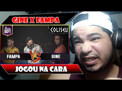 (JOGOU NA CARA) GINE X FAMPA - GRANDE FINAL - BATALHA DO COLISEU - EDIÇÃO 47 REACT/REAÇÃO