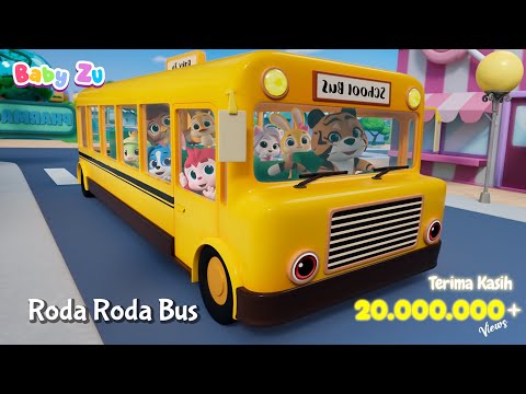 Roda Roda Bis ♪ Wheels On The Bus Indonesia ♪ Naik Bis Keliling Kota ♪ BabyZu