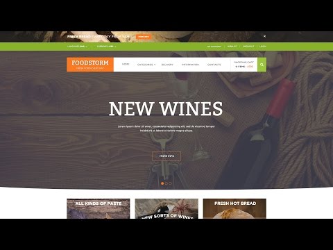 New! PrestaShop Responsive Food Theme