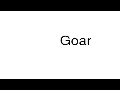 How to pronounce Goar
