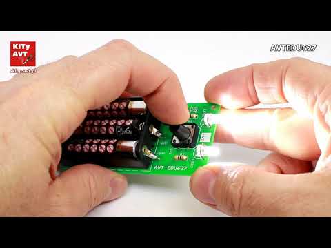 AVTEDU627 - Zestaw do budowy podręcznej latarki LED