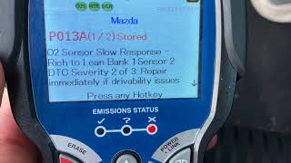 Downstream/Upstream O2 Sensor Replacement Mazda3 2014 code P013A