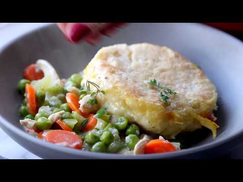 Chicken Pot Pie with Biscuits