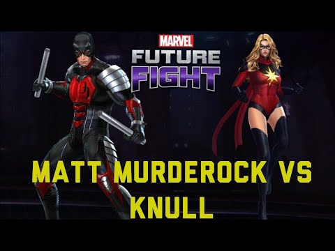 Daredevil vs Knull(no pierce) and Moonstone 100 sec clear vs Knull 9 Marvel future fight