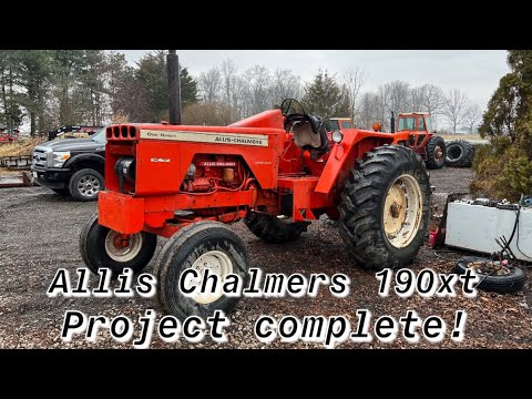 Customer finally gets to drive his Allis Chalmers 190xt! Transmission swap/ New clutch