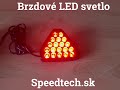 Brzdové LED svetlo 12V - s blikajúcim režimom (86x95x21mm) - Video Youtube