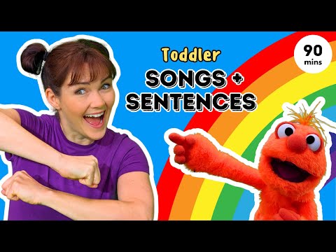 Toddler Songs & Toddler First Sentences 🎵 Learn to Talk & Sing Along ✨