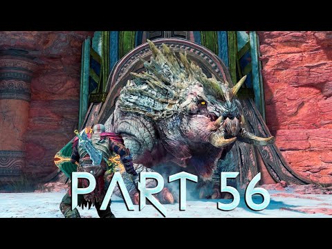 GOD OF WAR RAGNAROK Walkthrough Gameplay Part 56 - GRAVEL BELLY BOSS