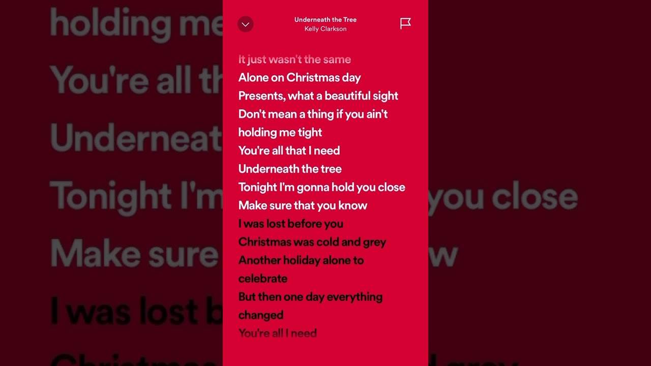 Kelly Clarkson - Underneath the Tree #hits #tiktok #spotifylyrics #trending #viralhits #christmas