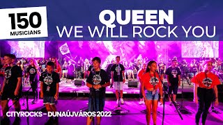 We will rock you (QUEEN) - 150 rock musicians & taiko drummers on a massive stage - @CITYROCKS