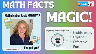 My Multiplication Magic | Online Teacher| Multiplication Facts Tricks | Dyslexia Dyscalculia | Koala