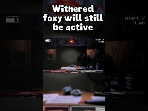 Withered Foxy is ALWAYS ACTIVE In FNAF 2?! #fnaf