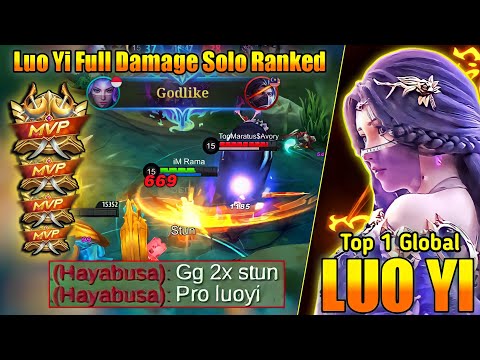 Luo Yi Hard Carry The Team!! Im Rama No Counter !! Luo Yi Best Build Top 1 Global ~ Mobile Legends