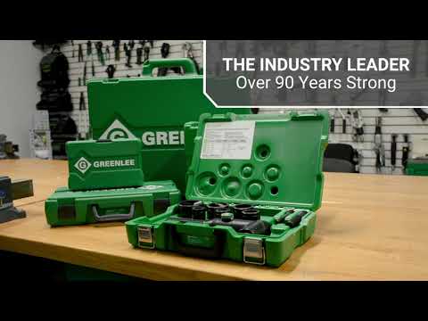 Greenlee 7908SBSP SPEED PUNCH Conduit Knockout Punch Kit with Quick Draw 90  hydraulic driver, 0.5 to 2 conduit size