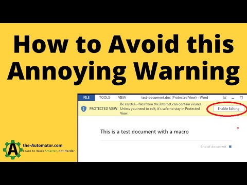 💥 Get Rid of Annoying MS Office Warning with This Simple Trick😲