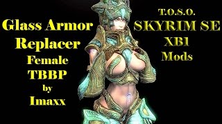 Skyrim Mods XB1 SEXY GLASS ARMOR Replacer UUNP TBBP Bouncing Boobs Bottom HD TOSO