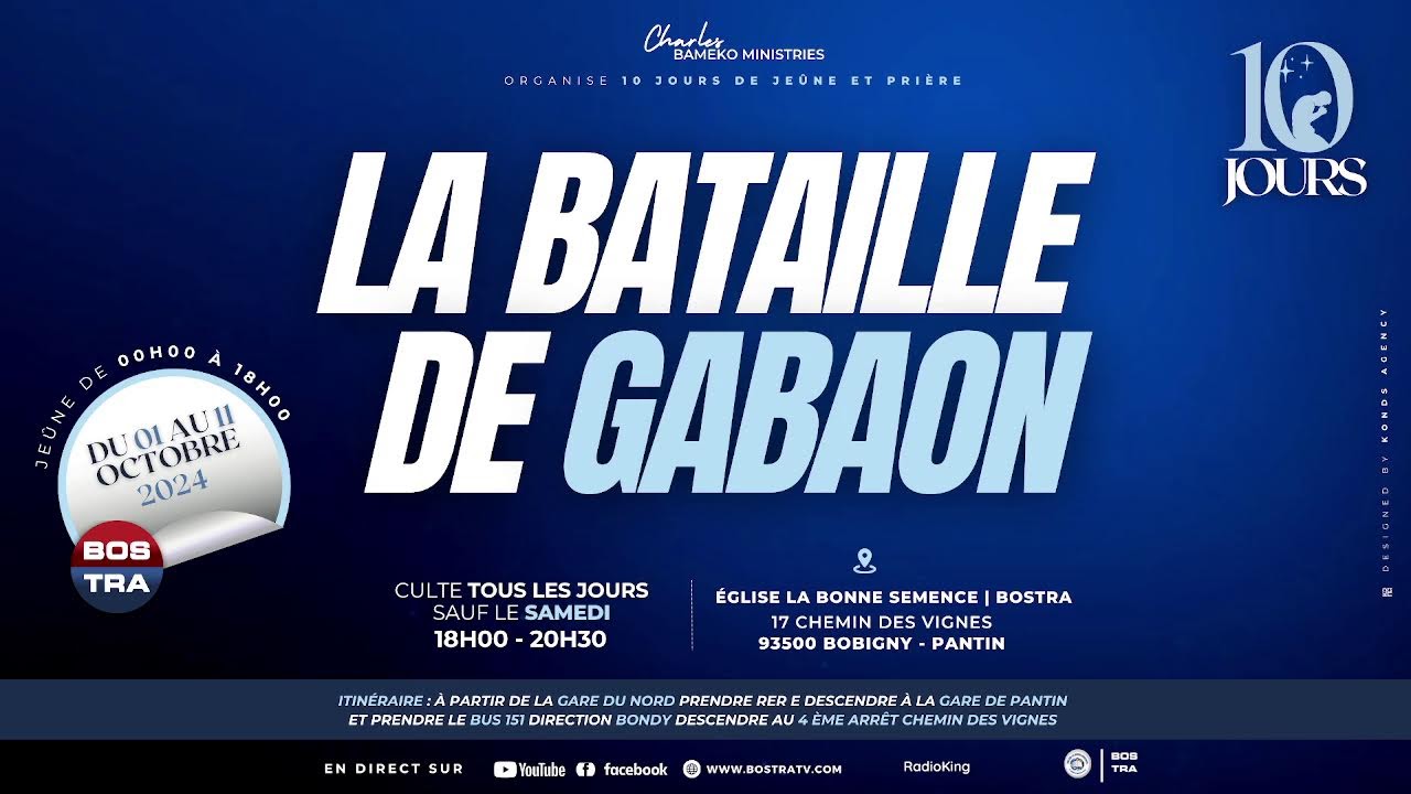 ARMÉE DE MIDI THÈME LA BATAILLE DE GABAON  02/10/2024