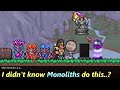 Terraria 1.4.4 made Angel Statue actually useful..?? ─ But why are these monoliths?