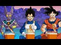 Goku Vegeta Beerus And Whis Eats Ramen