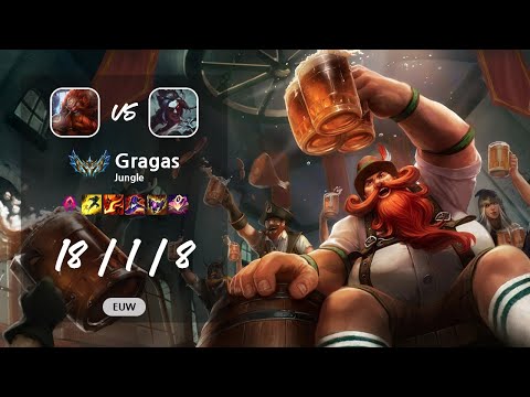Gragas Jungle vs Kayn - EUW Challenger Patch 13.11